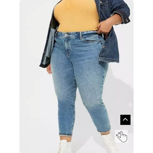 torrid Denim - Torrid Women's 18 S Skinny‎ Ankle Jeans Grunge Y2K Retro Boho Festival Casual